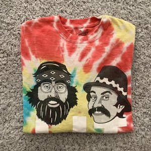 Cheech and Chong Long-Sleeved Tie Dye T-Shirt. Small. Cheech and Chong Product.